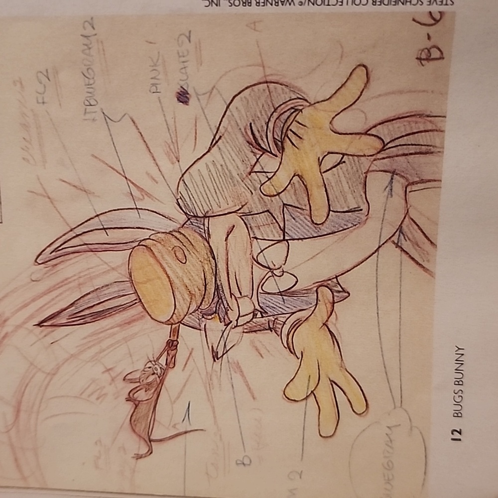Bugs Bunny 50th Birthday Collector Magazine 1990 w/ Bonus Animation Cell - Picture 8 of 13